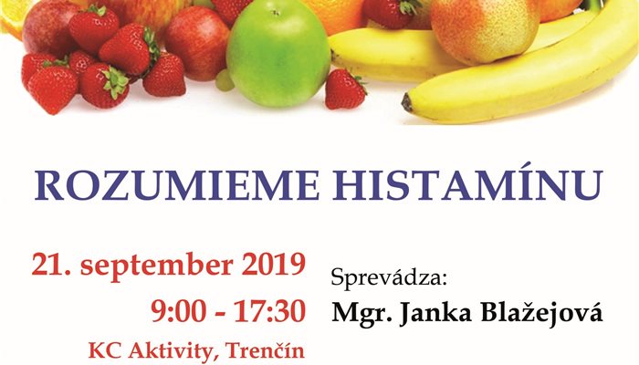 Rozumieme histamínu - Workshop Trenčín